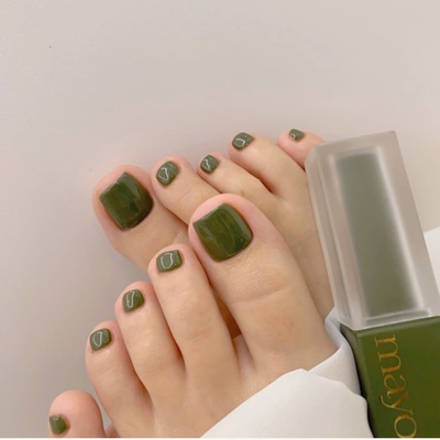 mayour韩国进口甲油胶鸭屎绿No.57显白不挑皮时髦精磨砂高级质感