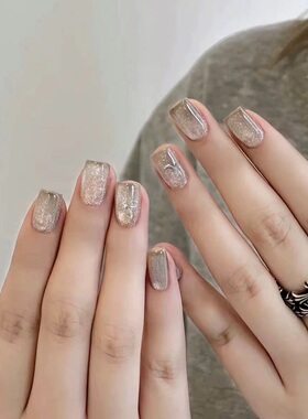 韩国微粉Gentle Pink甲油胶超高级气质绸缎感猫眼色 ST14晶石