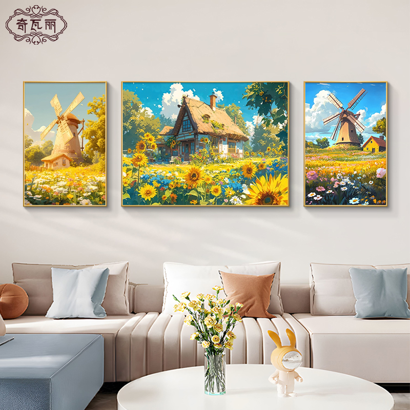 【宫崎骏联名款】风景客厅三联画