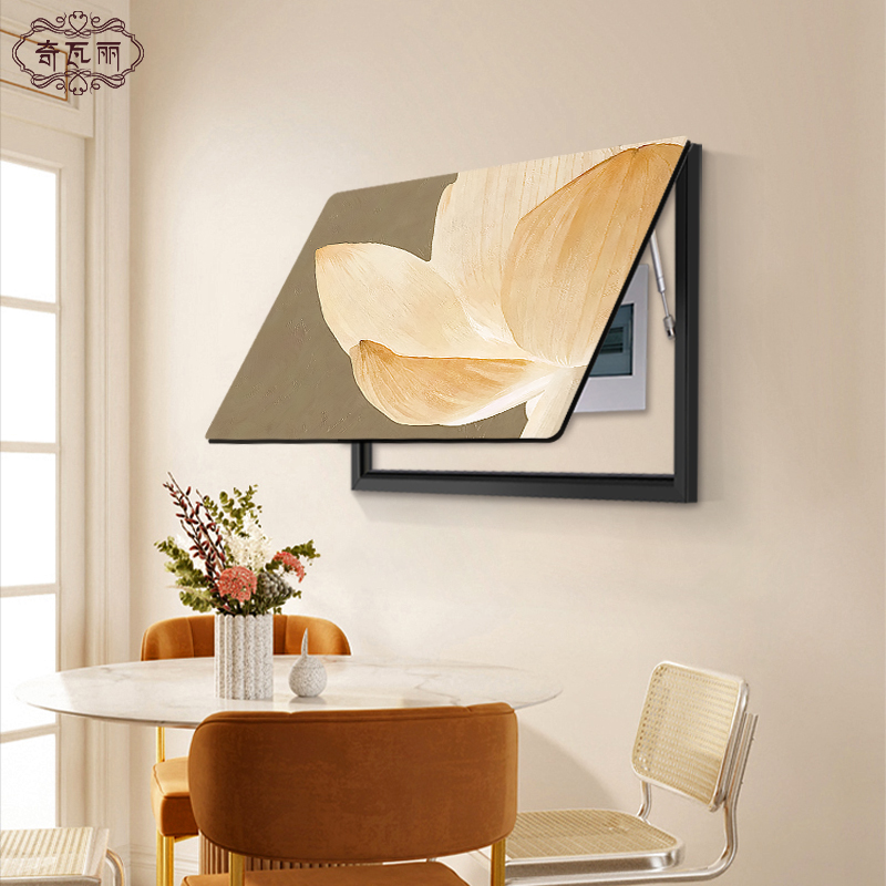 电表箱现代简约植物花卉装饰画