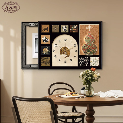 中古风电表箱装饰画2024新