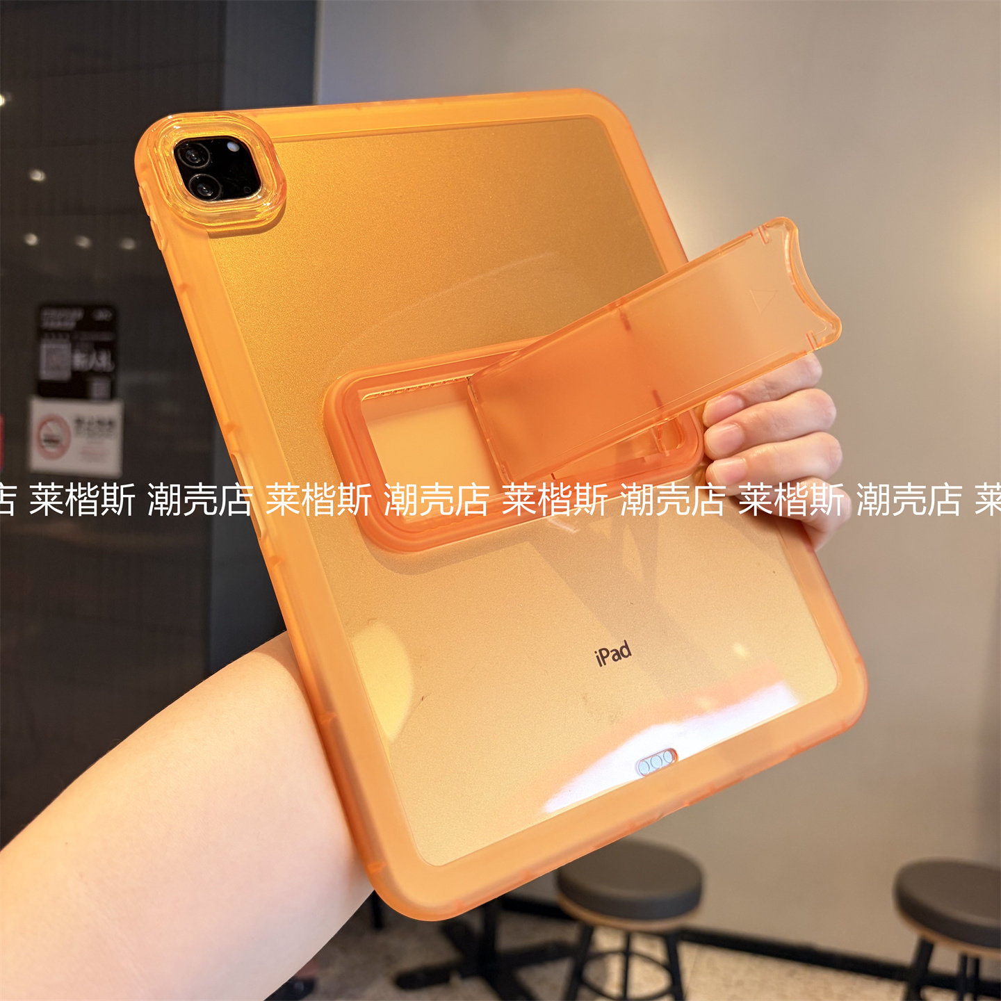 简约2026新款适用iPadAir7保护套苹果iPad11保护壳平板Pro11橘黄色13寸10.2无面盖10代789防摔mini5硅胶壳9.7