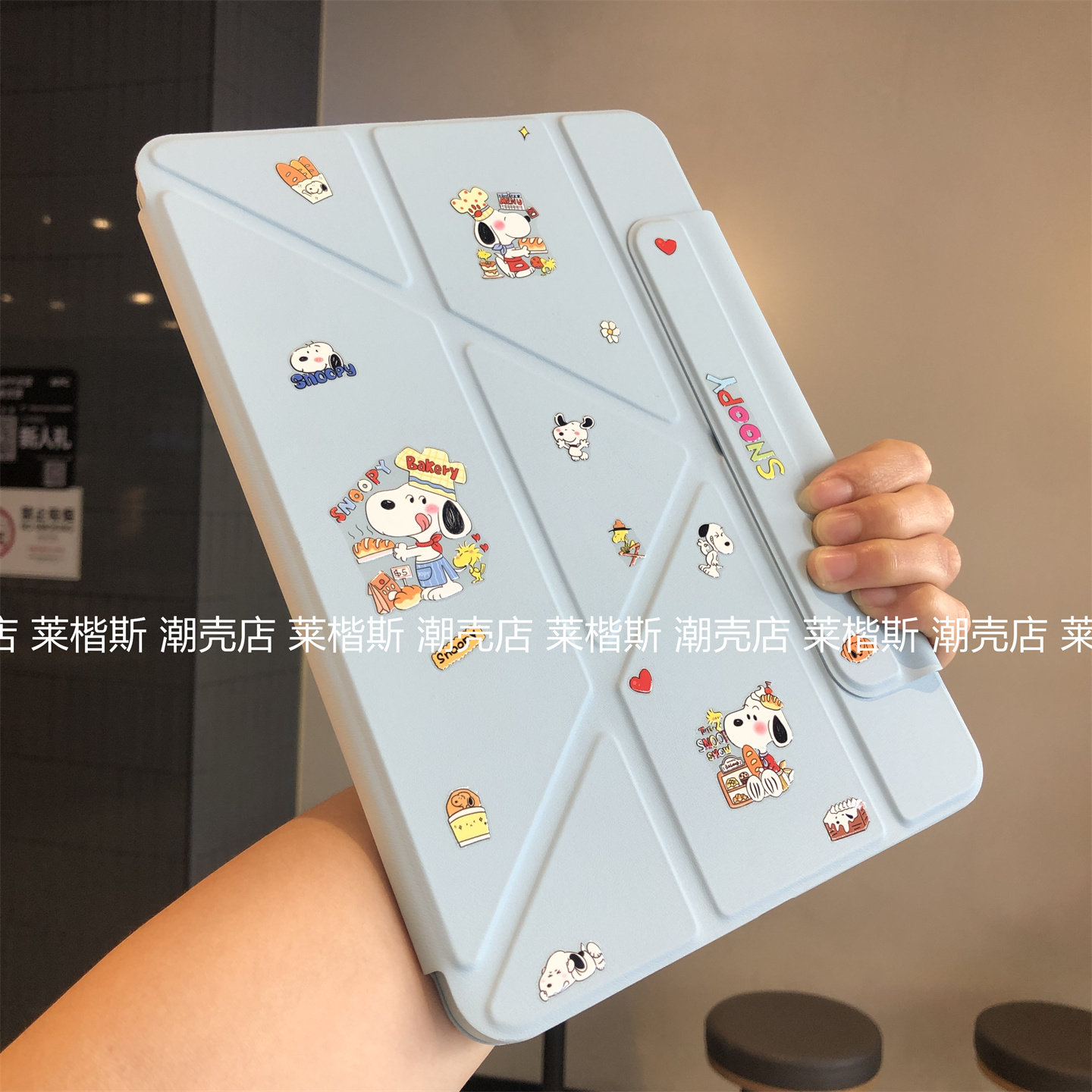 3+Y型折叠带搭扣适用苹果iPad11代a16保护套第10代10.2寸9.7横竖支架Pro11带搭扣Air5防摔a2602硅胶A1893软壳