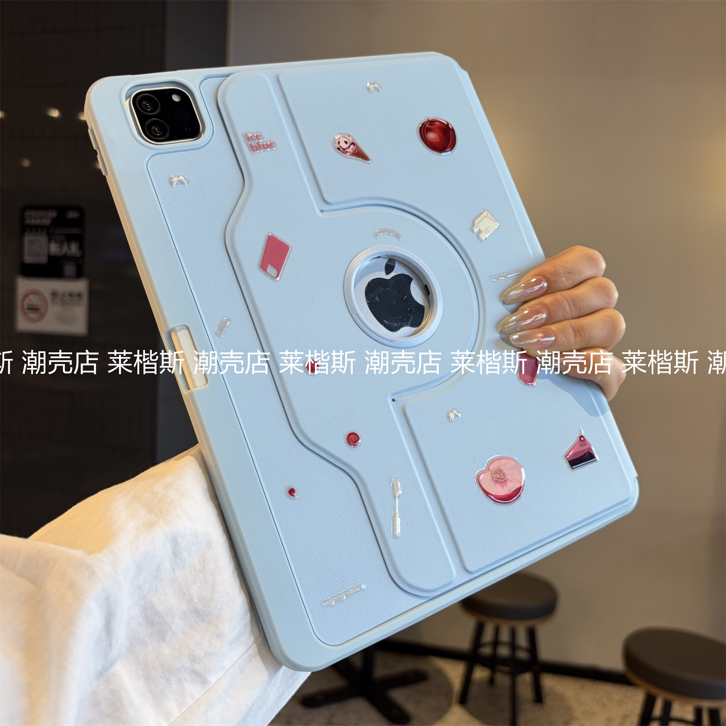 ins旋转亚克力横竖支撑2026款适用iPad11代a16保护套Air456带笔槽789十代10.2寸9.7苹果Pro11防摔a2696防弯壳