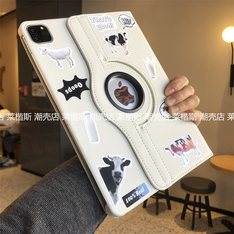 360度可旋转2025新款iPad11代a16保护套10.2寸9.7适用a2602苹果air4/5平板壳Pro11卡通A2197第789代翻盖mini6