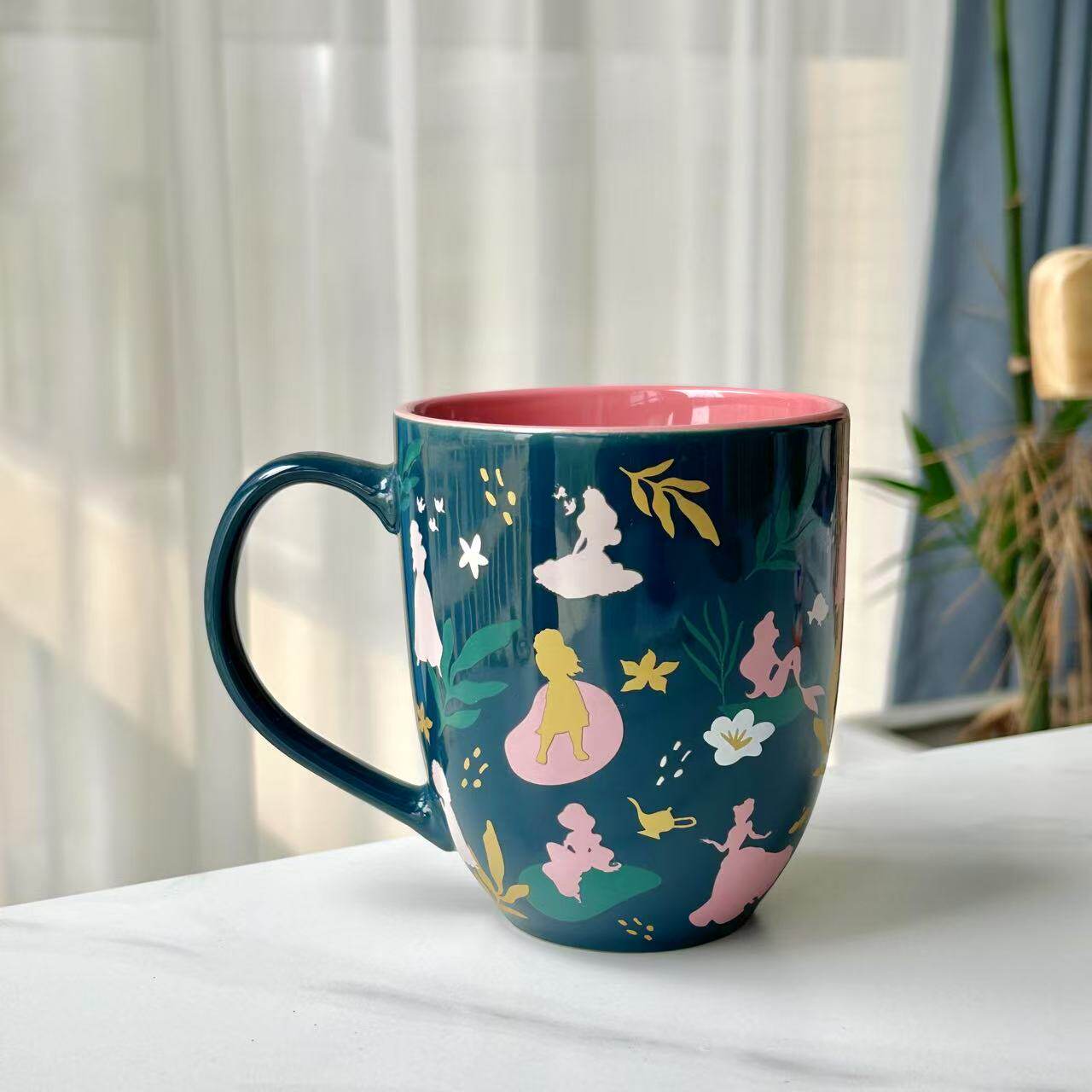 公主水杯牛奶杯陶瓷马克杯刷牙杯儿童杯子家用早餐杯女生伴手礼物图片