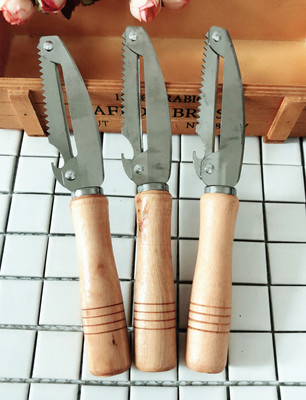 1元百货木把（圆头）削皮刀多用刨刀  刨子厨房用品一元店货源