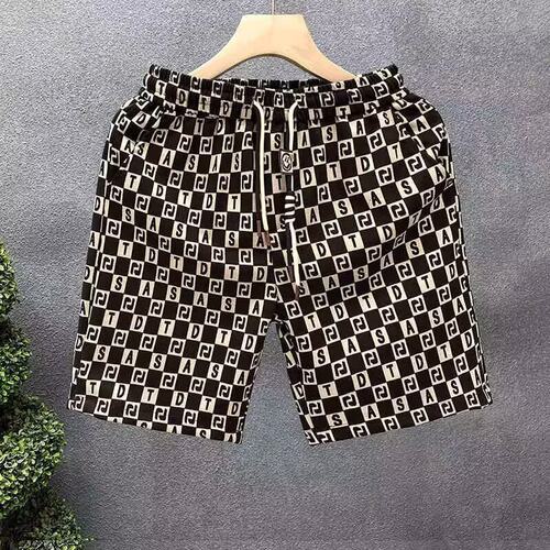 夏季短裤男士夏季速干潮牌痞帅宽松运动大裤衩外穿休闲五分中裤子