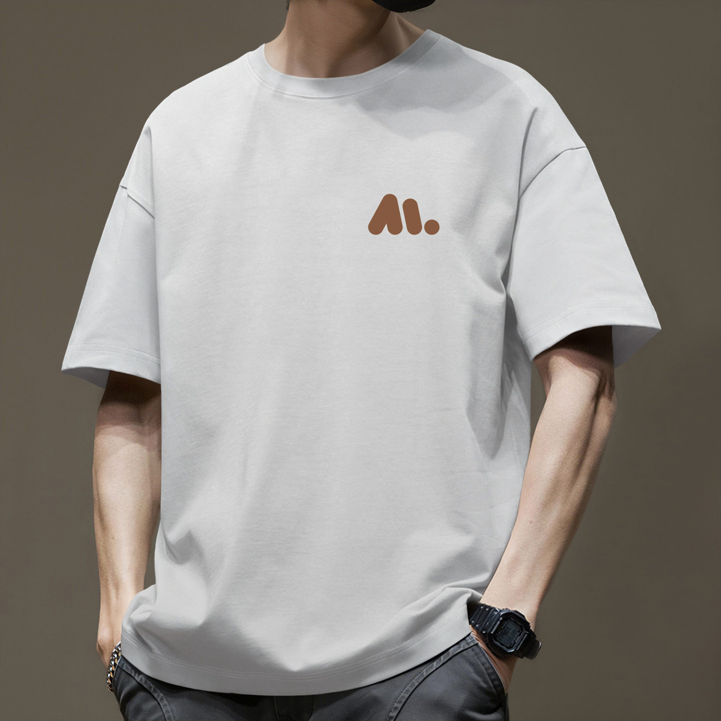 重磅纯棉短袖t恤男夏季衣服美式高街宽松ins潮牌男装体恤上衣