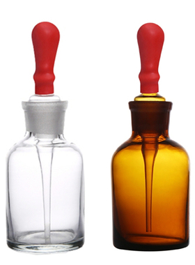 白滴瓶30ml60ml125ml棕滴瓶茶滴瓶 精油瓶吸管瓶 滴管瓶玻璃滴瓶