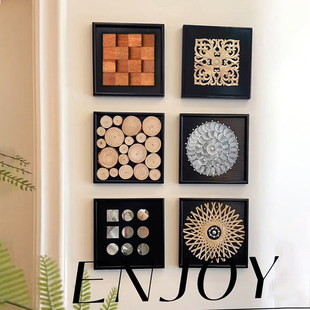 高级感新法式软装饰画 画中古风立体手工覆古艺术挂画 画饭厅书房