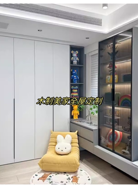 杭州现在轻奢全屋定制不能错过的极简衣柜一门到顶开放式