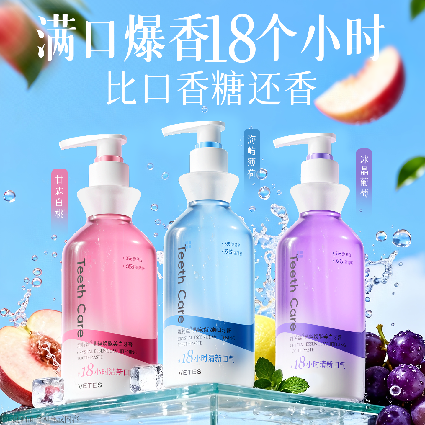 商超&国货之光！满口爆香牙膏！