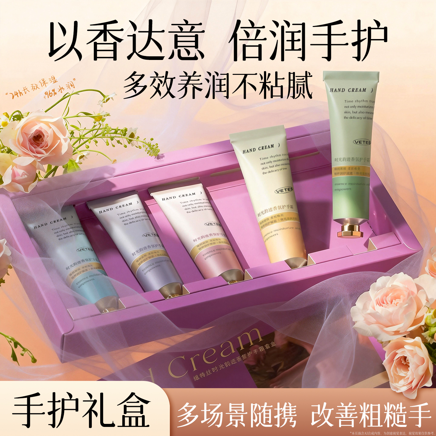 护手霜礼盒保湿滋润补水嫩白防干裂粗糙冬季留香氛正品官方旗舰店