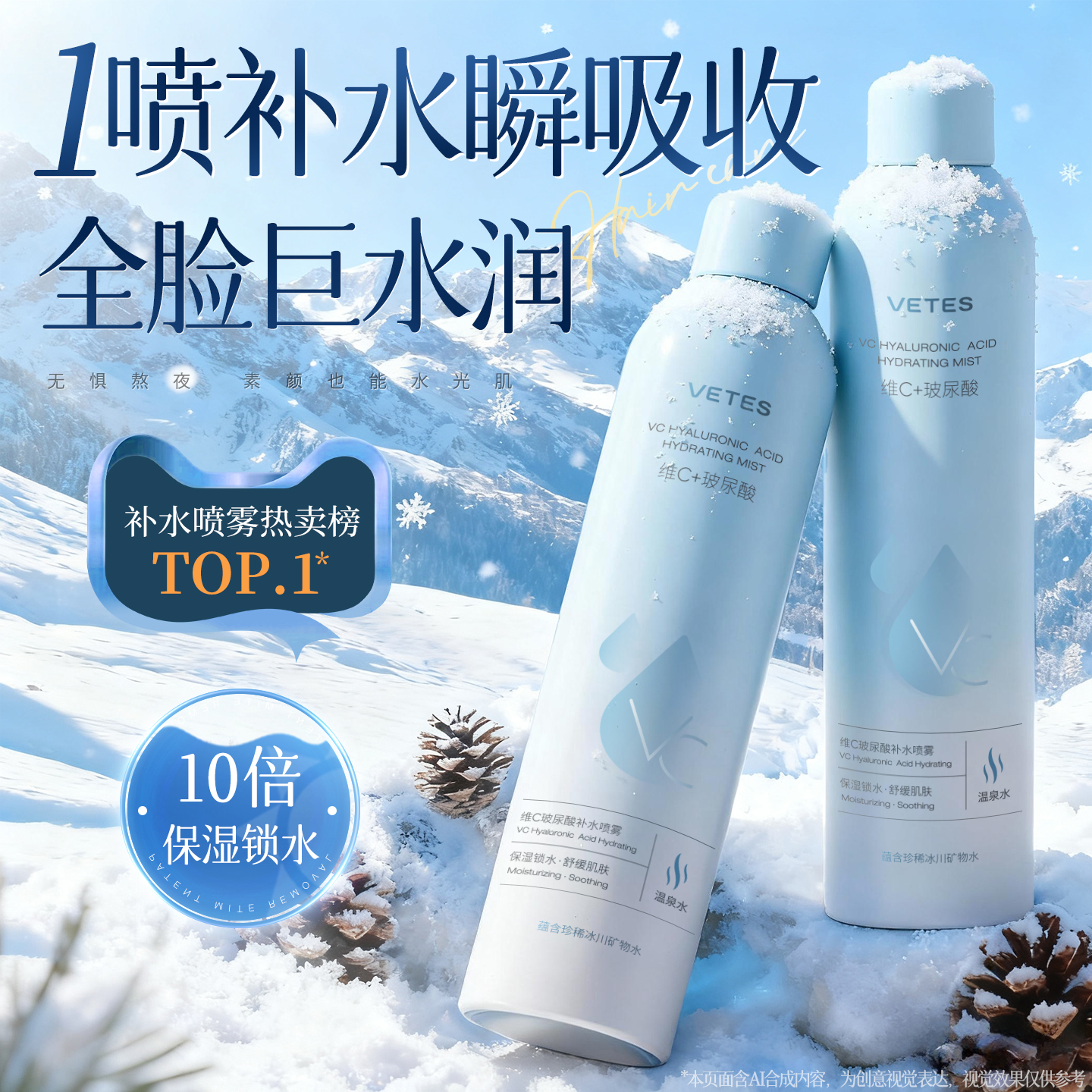 国货之光！补水喷雾热销榜第1名!