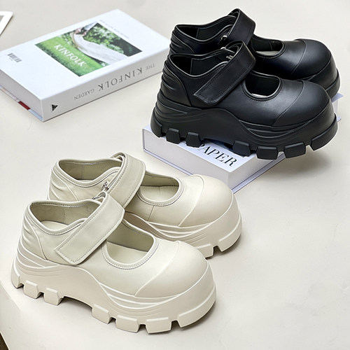 厚底玛丽珍鞋法式女鞋松糕休闲鞋