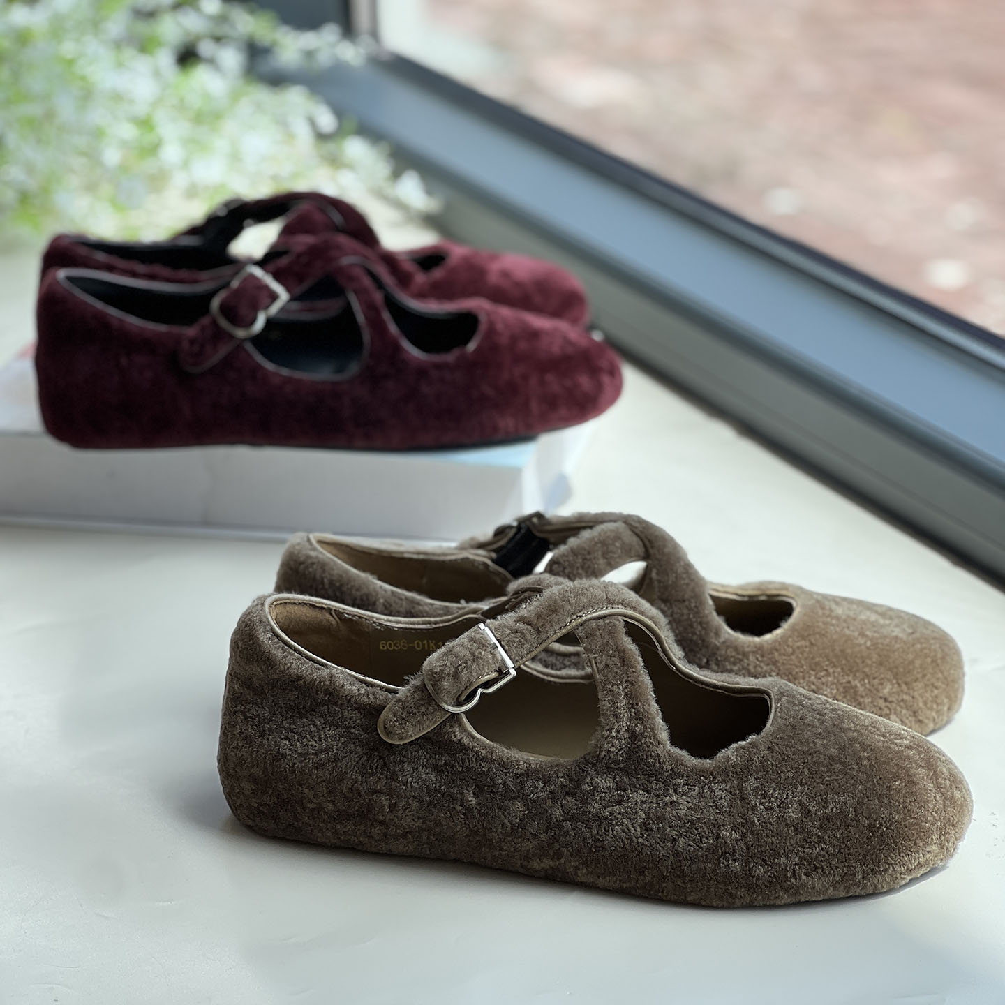 玛丽珍鞋女2025冬季毛毛保暖单鞋