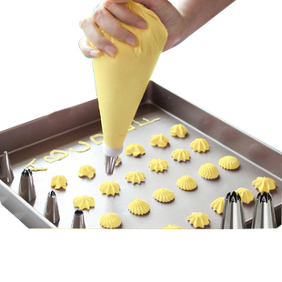 裱花袋婴儿辅食加厚食品级一次性挤蛋糕模具大号烘焙工具表花婊花