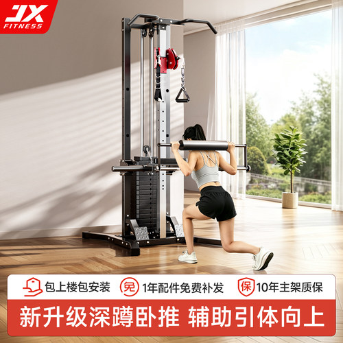 军霞单边飞鸟龙门架健身器材引体向上辅助器深蹲卧推架高低拉划船