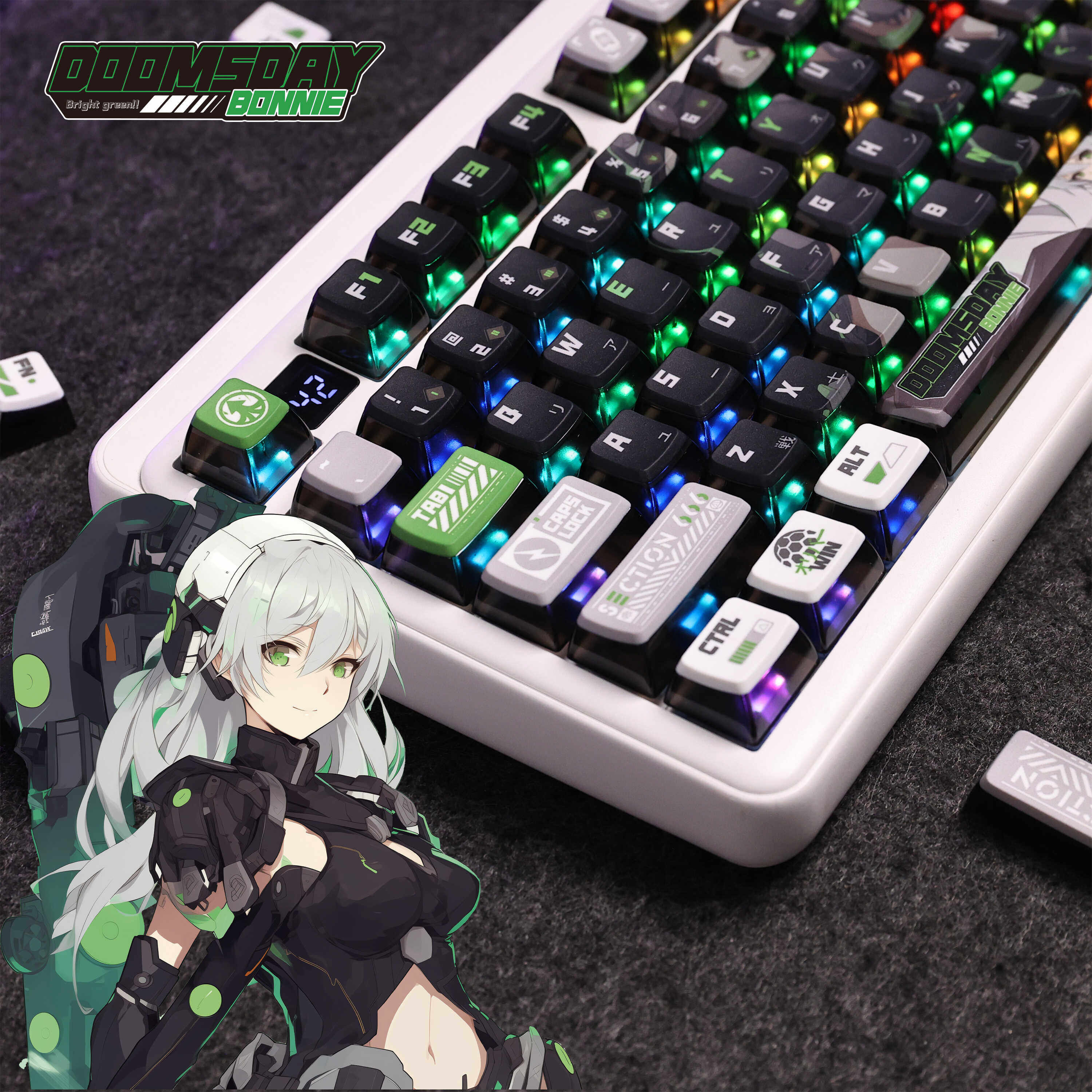 BONNIES CUSTOMIZED KEYCAPS ARE MULTI-SIDED SUBLIMATION PUDDING PROCESS AND TWO-DIMENSIONAL KEYCAPS ARE ADAPTED TO THE UNITED STATES AND LION