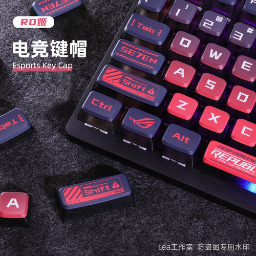 RO姬主题客制化键帽五面热升华布丁多配列二次元键帽适配美加狮
