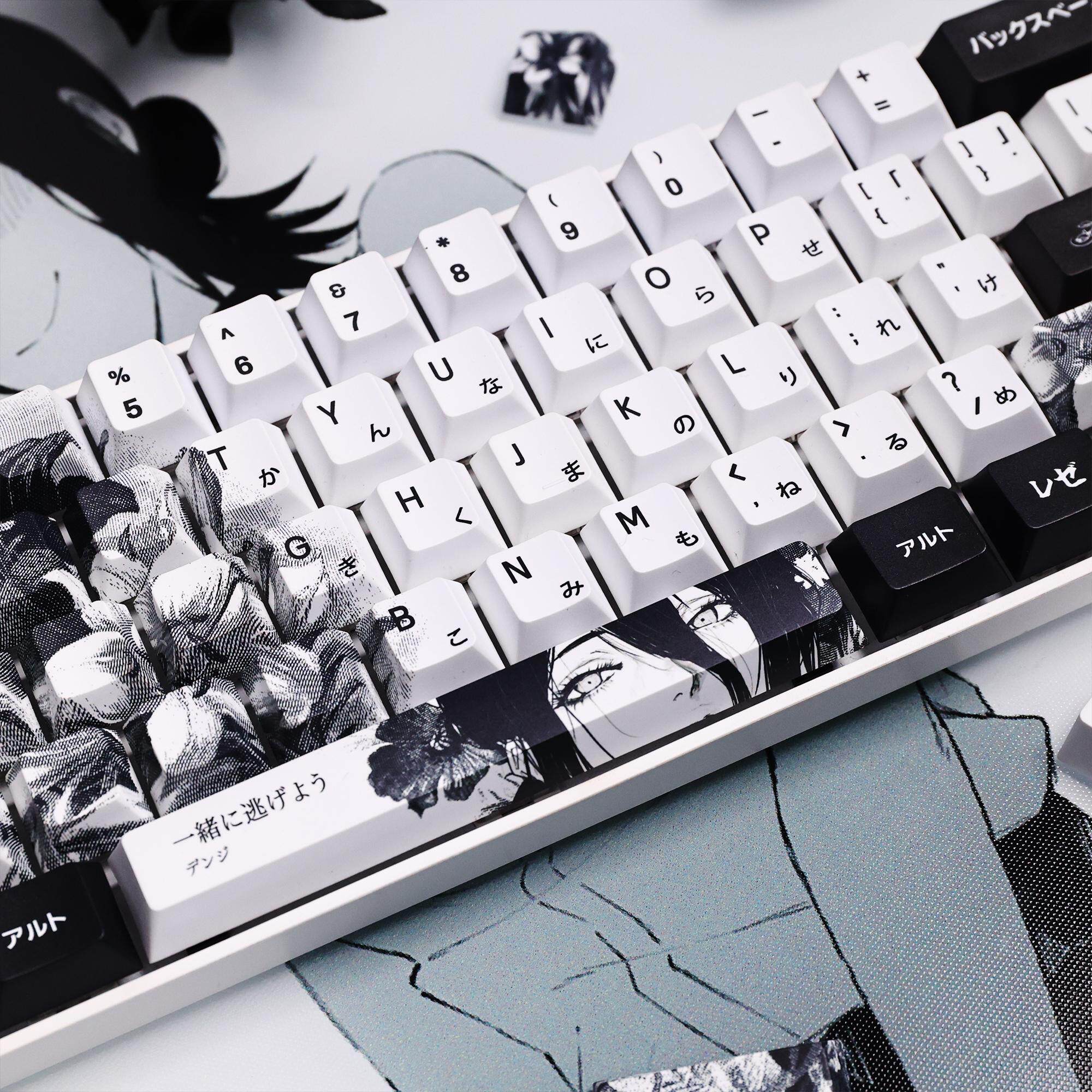LACE KEYCAPS ORIGINAL FIVE-SIDED SUBLIMATION CHAINSAW MAN ANIME CUSTOMIZED ADAPTATION TO THE BEAUTY AND LION WOOTING