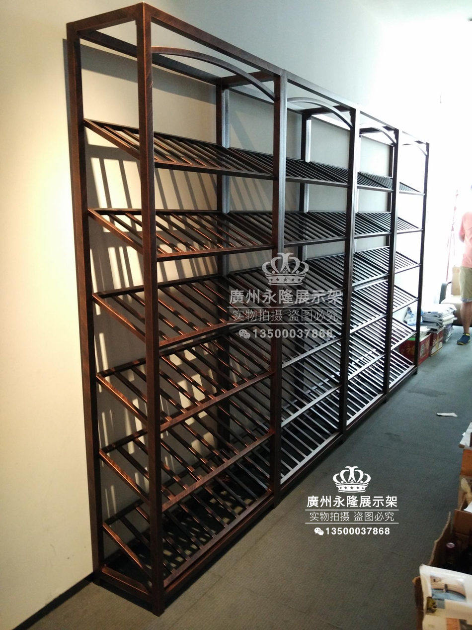定制地下室简易酒架设计不锈钢酒架柜简约展示架立式酒瓶酒陈列架