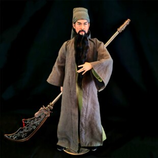 60厘米三国关羽关节可动1/3关公关二爷武财神雕像礼物装饰摆件