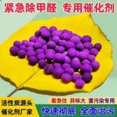 高浓度变色球除甲醛新房装 修快速去异味吸附分解催化剂活性炭锰球