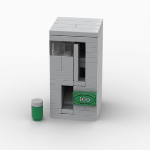 饮料贩卖机F 拼插模型摆件场景装饰 国产积木零件 适用moc小颗粒