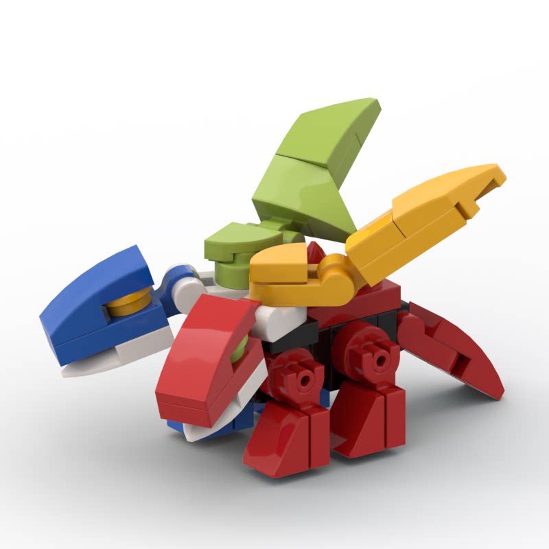 幻影双头龙 适用乐高国产积木 难度拼装摆件玩具礼物moc小颗粒