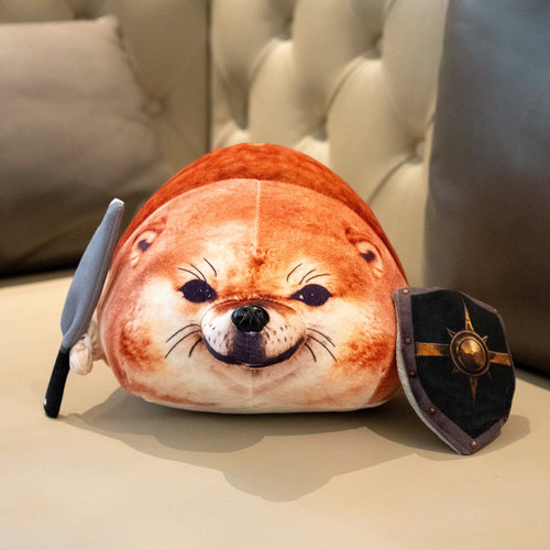 我的刀盾狗玩偶公仔睡觉抱枕柴犬