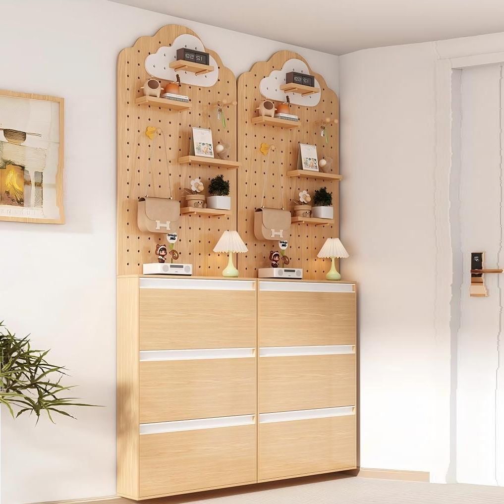 实木洞洞板入户玄关置物架鞋柜上方儿童房造型墙电箱遮挡装饰架,收纳整理,收纳洞洞板,淘宝优惠券,粉丝福利购,淘宝优惠卷