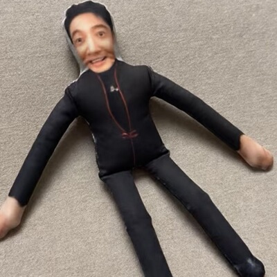 小红书同款央视春晚小撒周边抽象老鼠干带骨架铁丝随意活动玩偶