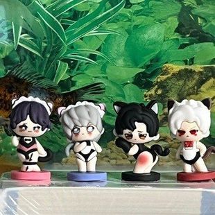 恋与深空Q版手办黎深祁煜沈星回秦彻女仆装游戏周边桌面摆件可爱