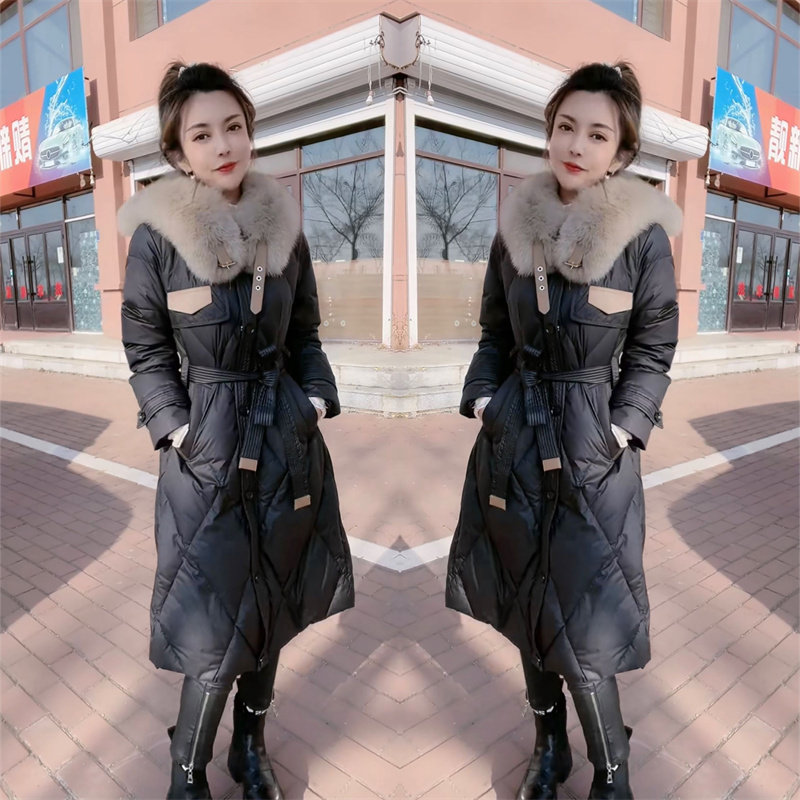 赫本风爆款外套2023年春季新款时尚洋气百搭收腰长款大毛领棉服女,女装/女士精品,棉衣/棉服,淘宝优惠券,粉丝福利购,淘宝优惠卷