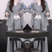 欧货花边灰色西装 抖音炸街爆款 法式 女神范韩版 显瘦气质三件套 时尚