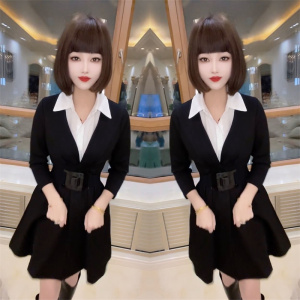 高端洋气网红爆款女装2023年春季新款时尚气质中长款衬衫+外套潮