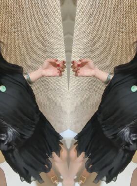 黑色洋气减龄无袖收腰气质连衣裙