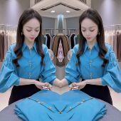 秋季 减龄宽松显白韩系衬衫 新款 显瘦长袖 上衣 气质时尚 抖音网红爆款