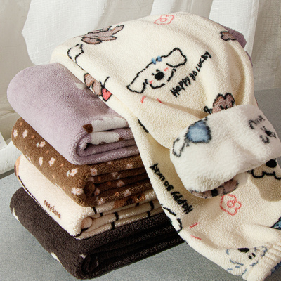 儿童睡裤秋冬季男童法兰绒裤子女童暖暖裤中大童珊瑚绒家居裤加绒