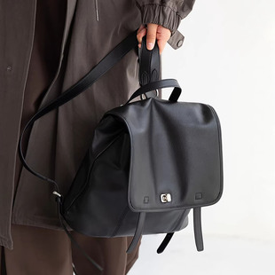 轻奢真皮女包头层牛皮双肩包复古高级质感通勤大容量手提电脑背包