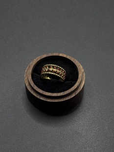 老铺同款防红宝石戒指女三排彩色镶钻指环韦雪同款轻奢食戒P12052