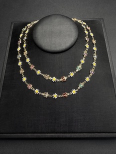 Vintage古着设计感古早风独特小众项链复古项链B22503