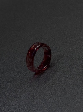 简约树脂戒指设计感情冷淡风食指个性血液指环P123051