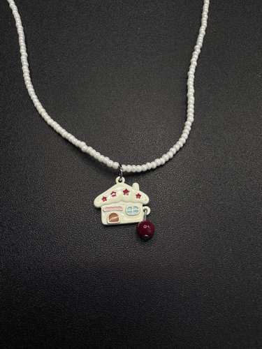 New Vintage 古著  Hello Kitty凯蒂猫小房子项链