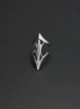 Vintage古著欧美哥特朋克设计感高级关节戒复古百搭戒指P121454