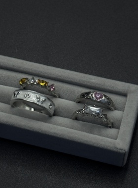 超美戒指女小众设计时尚个性ins指环轻奢高级感食指戒女P10551