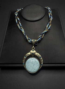 New Vintage古著设计感Miche retro stories项链