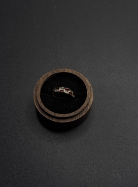 高级感珐琅棋盘格开口戒指女轻奢小众食指戒时尚个性指环潮P10456